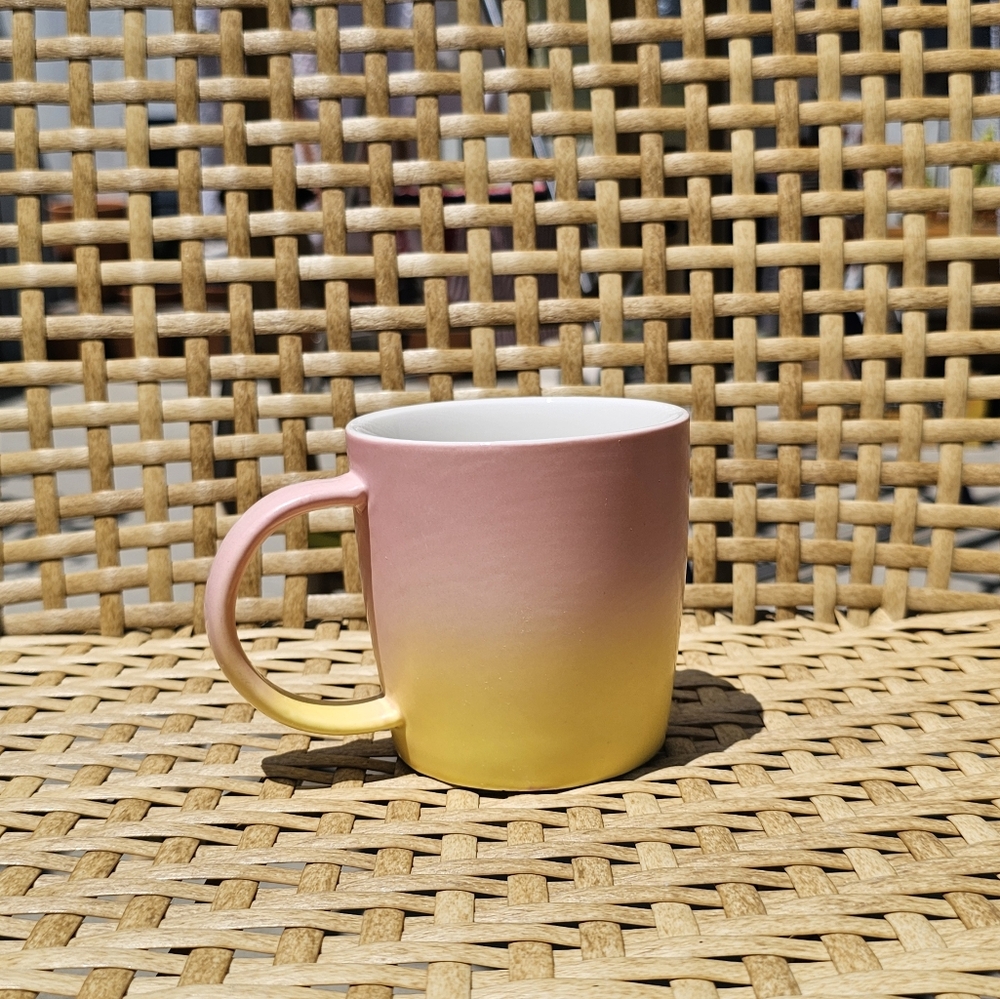 Ombre Pink & Yellow Gradient Mug